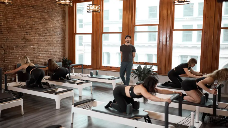 Bright and modern Pilates studio interior at BK Pilates Flatiron