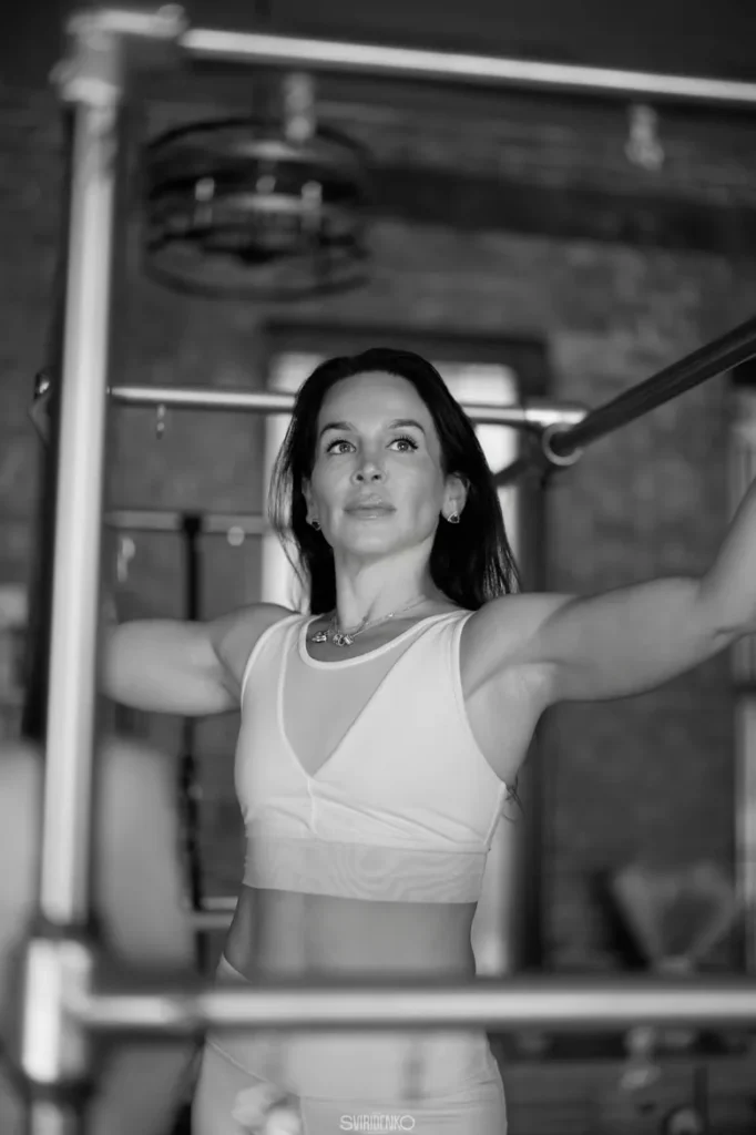 Athlete practicing cooldown and breathing exercises after an intense session