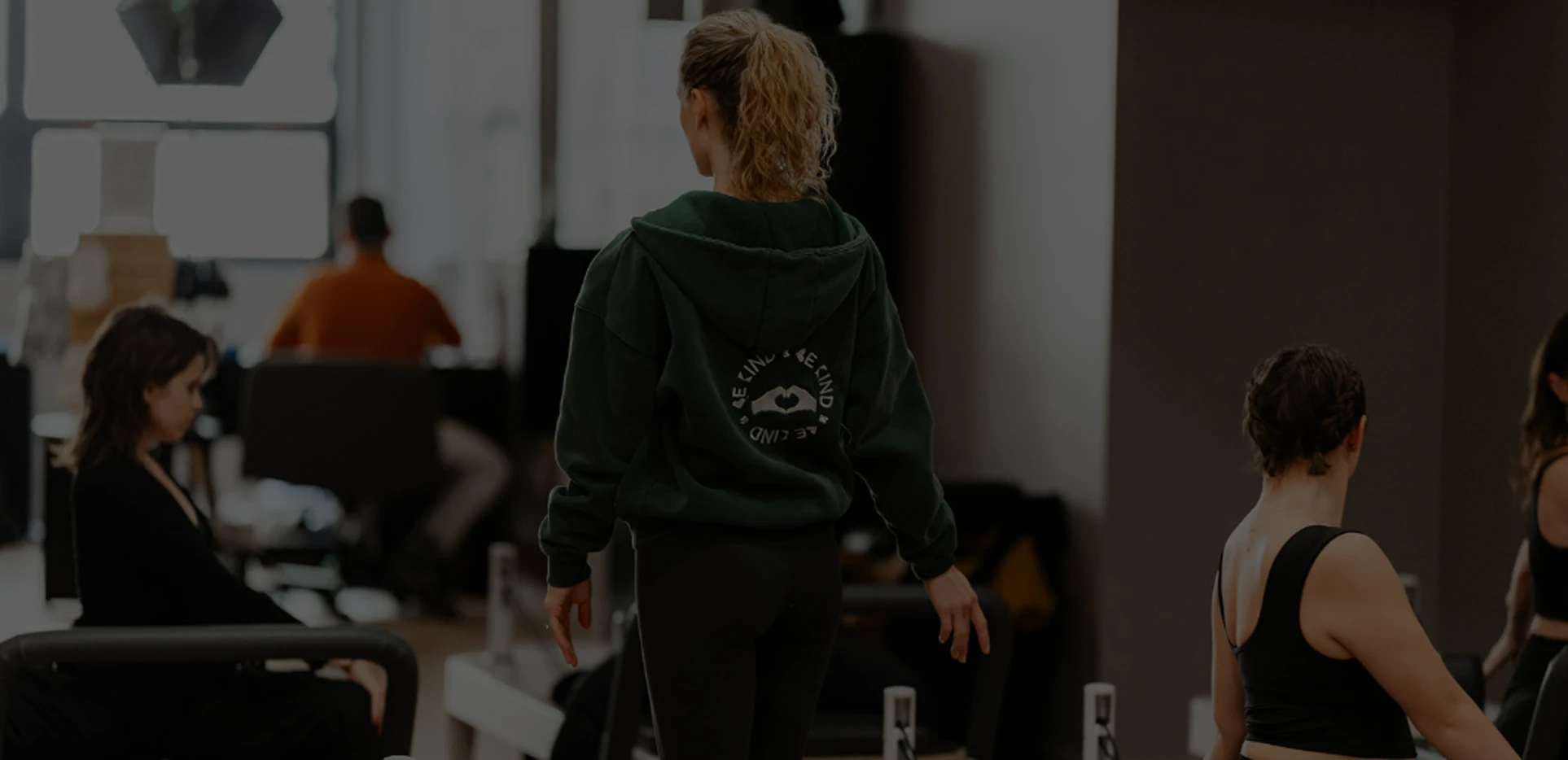 Prices for Pilates classes at NYC BKpilates. Pilates exercises with a group of students